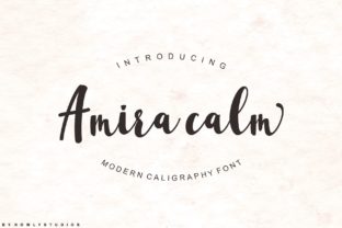 Amira Calm: A Script Font for Editorial Grace