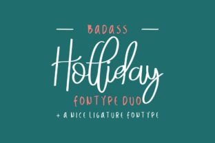 Badass Holliday Duo: A Font for Crafting Holiday Magic