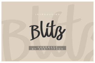 Blitz: The Handwritten Font That Elevates Your Digital Brand