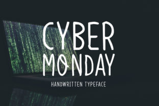 Cyber Monday Font for Editorial Design