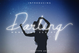 Discover the Charm of Darling: A Script Font for Crafters and Designers