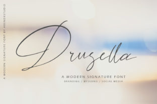 Drusella: A Script Font That Breathes Romance Into Editorial Design