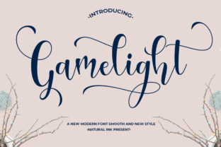 Gamelight: A Sweet, Bold Script Font for Handmade Creators