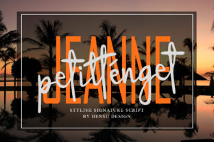 Jeanne Petitténget: A Modern Script Font That Elevates Digital Branding