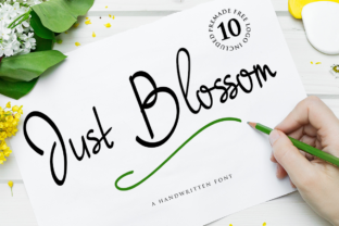 Just Blossom: A Script Font for Editorial Elegance