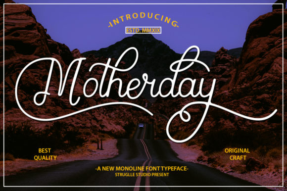 Motherday: A Script Font That Feels Like a Warm Conversation